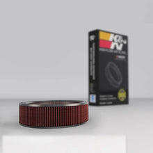 Load image into Gallery viewer, K&amp;N Replacement Drop In Air Filter - 14in OD / 12in ID / 4in H w/ Wire - Side View