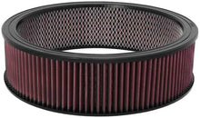 Load image into Gallery viewer, K&amp;N Replacement Drop In Air Filter - 14in OD / 12in ID / 4in H w/ Wire - Back View