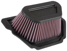 Load image into Gallery viewer, K&amp;N Replacement Drop In Air Filter for 2015 Yamaha YZF R1 - Side View