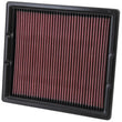 Load image into Gallery viewer, K&amp;N Replacement Filter 11.25in O/S Length x 10in O/S Width x 1.25in H for 13 Cadillac XTS 3.6L V6 - Side View