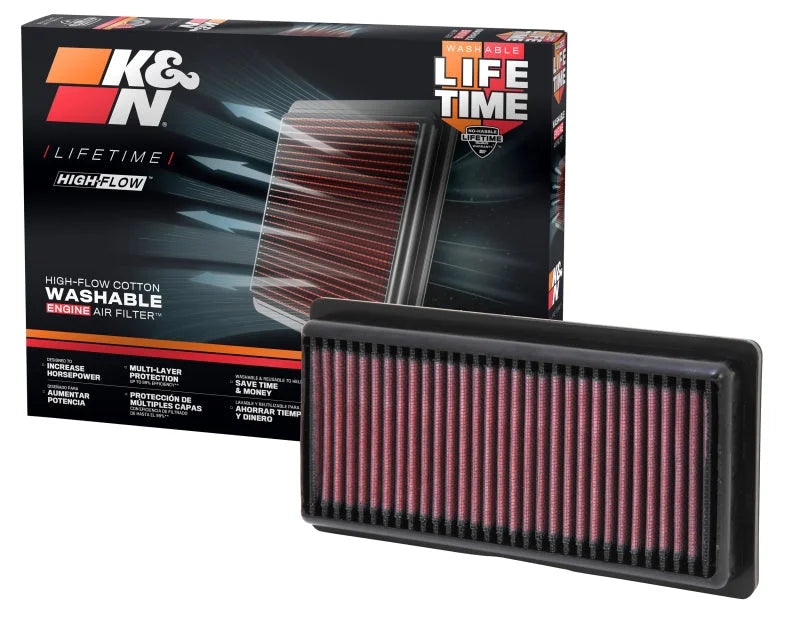 K&N Replacement Panel Air Filter 12-14 Nissan Versa 1.6L 1.031in H x 9.125in OS L x 4in OS W - Additional View 10
