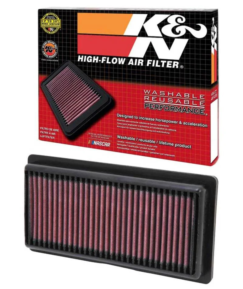 K&N Replacement Panel Air Filter 12-14 Nissan Versa 1.6L 1.031in H x 9.125in OS L x 4in OS W - Additional View 12