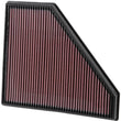 Load image into Gallery viewer, K&amp;N Replacement Panel Air Filter 12.313in OS L x 10.313in OS W x 1.188in H for 13-14 Cadillac ATS - Main Product View