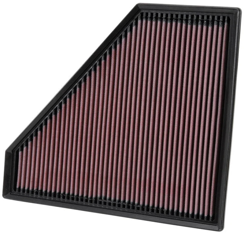 K&N Replacement Panel Air Filter 12.313in OS L x 10.313in OS W x 1.188in H for 13-14 Cadillac ATS - Side View