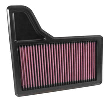 Load image into Gallery viewer, K&amp;N Replacement Panel Air Filter for 2015 Ford Mustang 2.3L L4/3.7L V6/5.0L V8 - Side View