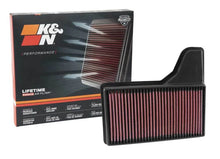 Load image into Gallery viewer, K&amp;N Replacement Panel Air Filter for 2015 Ford Mustang 2.3L L4/3.7L V6/5.0L V8 - Back View