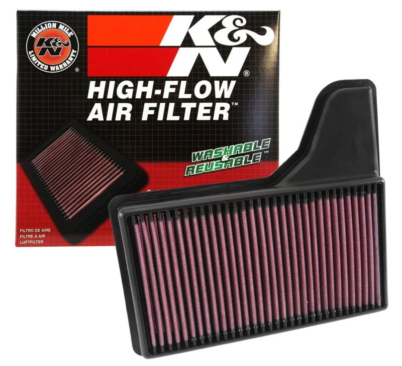 K&N Replacement Panel Air Filter for 2015 Ford Mustang 2.3L L4/3.7L V6/5.0L V8 - Additional View 10