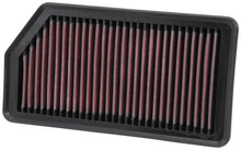 Load image into Gallery viewer, K&amp;N Replacement Panel Air Filter for Hyundai/Kia 12-14 I30/12-15 Cee D/14-15 Forte5 - Side View