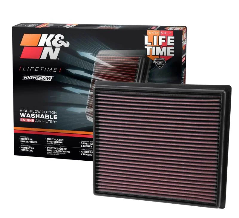 K&N Replacement Panel Air Filter for Toyota 2014 Tundra 4.6L/5.7L/ 2014 Sequoia 5.7L V8 - Additional View 9
