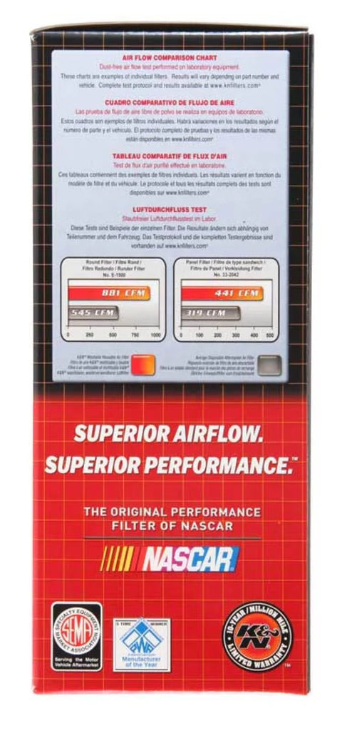 K&N Round Air Filter 7in OD 5.188in ID 3 Height - Additional View 5