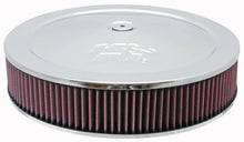 Load image into Gallery viewer, K&amp;N Round Air Filter Assembly 12in ID / 3.063in Height / 5.125in Neck Flange / 7/8in Drop Base - Main Product View