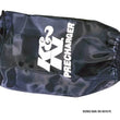 Load image into Gallery viewer, K&amp;N Round Straight - Black - 3.5in ID x 5in H - PreCharger Air Filter Wrap Blue - Main Product View