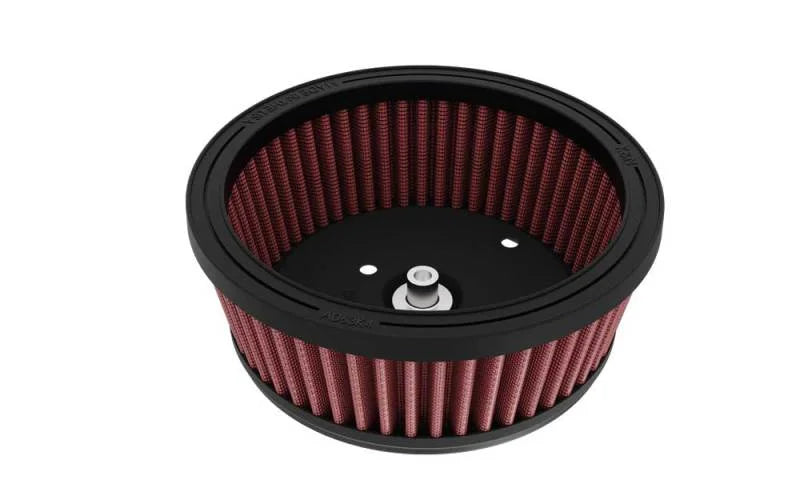 K&N Round Tapered 6.25in Base OD x 5.5in Top OD x 2.125in H Replacement Filter for Harley Davidson - Back View