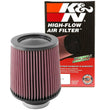 Load image into Gallery viewer, K&amp;N Round Tapered Universal Air Filter 3 inch Flange 6 inch Base 5 inch Top 6 inch Height - Installation View