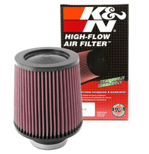Load image into Gallery viewer, K&amp;N Round Tapered Universal Air Filter 3 inch Flange 6 inch Base 5 inch Top 6 inch Height - Installation View