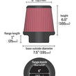 Load image into Gallery viewer, K&amp;N Round Tapered Universal Air Filter 6in Flange ID x 7.5in Base OD x 5in Top OD x 6.5in Height - Additional View 8