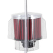 Load image into Gallery viewer, K&amp;N Rubber Base Chrome Top Push-In Crankcase Vent Filter 3in OD x 2-1/2in H. - Back View