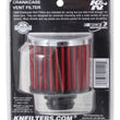 Load image into Gallery viewer, K&amp;N Rubber Base Chrome Top Push-In Crankcase Vent Filter 3in OD x 2-1/2in H. - Installation View