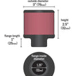Load image into Gallery viewer, K&amp;N Rubber Base Chrome Top Push-In Crankcase Vent Filter 3in OD x 2-1/2in H. - Additional View 7