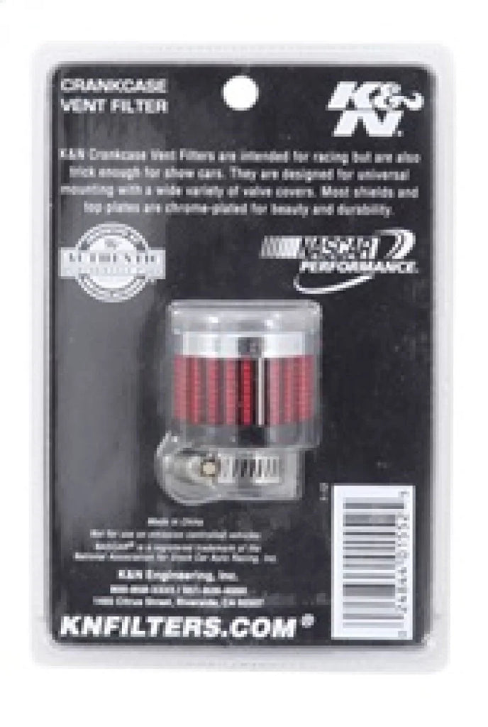 K&N Rubber Base Crankcase Vent Filter - 0.55in Flange ID 1.375in OD 1.125in Height - Additional View 8