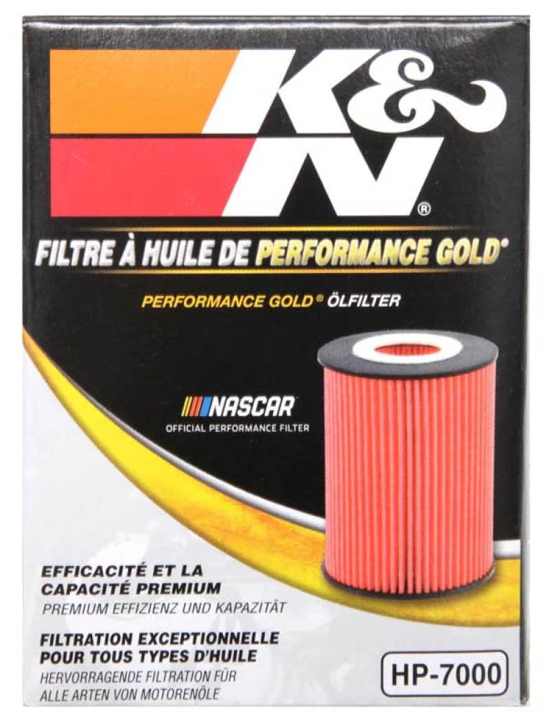 K&N Saturn/Chevrolet/Saab/Pontiac/Vauxhall Cartridge Oil Filter - Back View