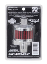 Load image into Gallery viewer, K&amp;N Steel Base Chrome Top Crankcase Vent Filter 1/2in. Vent / 2in. OD / 1-1/2in. Height - Additional View 6