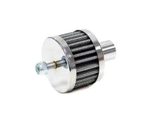 Load image into Gallery viewer, K&amp;N Steel Base Chrome Top Crankcase Vent Filter 3/4in OD Vent / 2in OD / 1-1/2in H Stud Mount - Main Product View