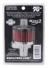 Load image into Gallery viewer, K&amp;N Steel Base Crankcase Vent Filter 0.375in Vent OD x 2in OD x 1.5in Height - Additional View 5