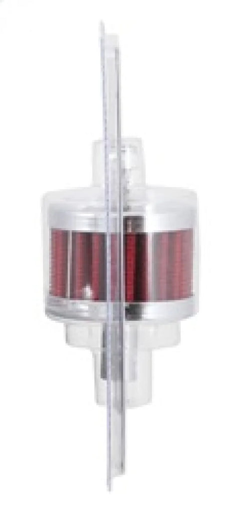 K&N Steel Base Crankcase Vent Filter 0.5in Vent OD x 2in OD x 1.5in Height - Back View