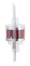 Load image into Gallery viewer, K&amp;N Steel Base Crankcase Vent Filter 0.5in Vent OD x 2in OD x 1.5in Height - Back View