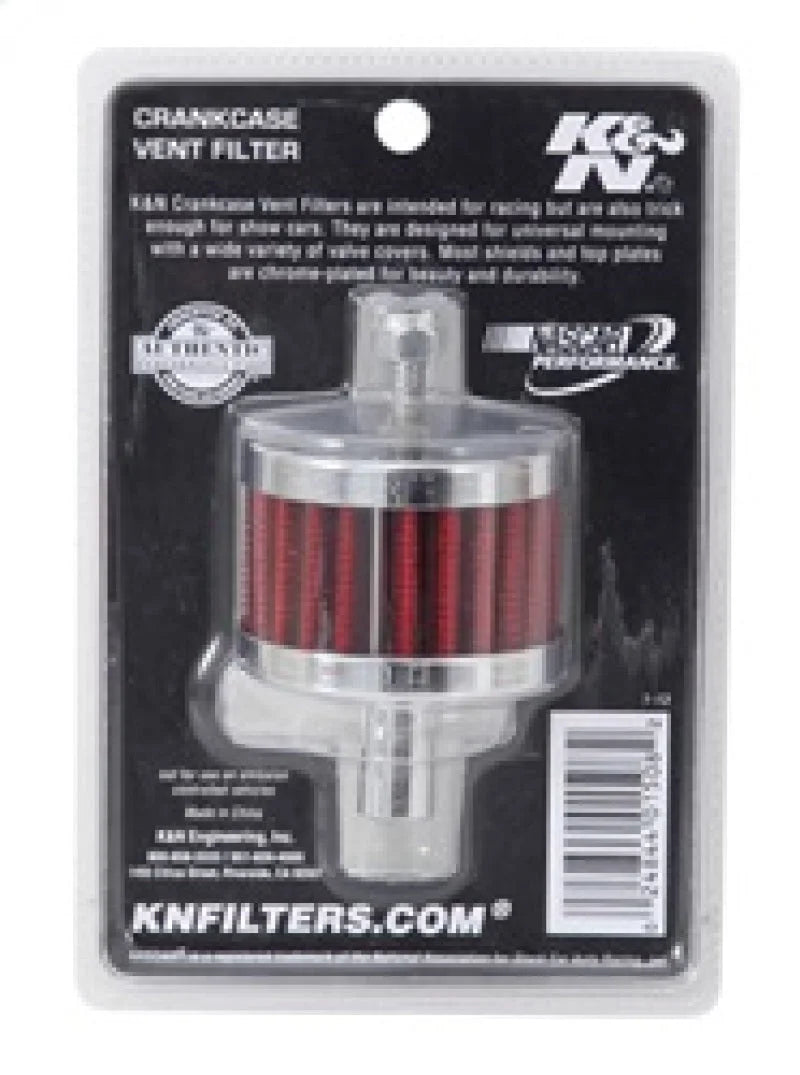 K&N Steel Base Crankcase Vent Filter 0.5in Vent OD x 2in OD x 1.5in Height - Additional View 5