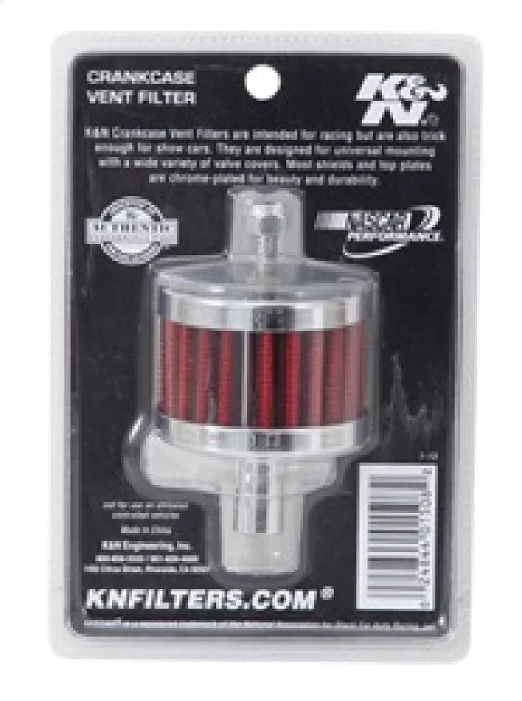 K&N Steel Base Crankcase Vent Filter 0.5in Vent OD x 2in OD x 1.5in Height - Additional View 5
