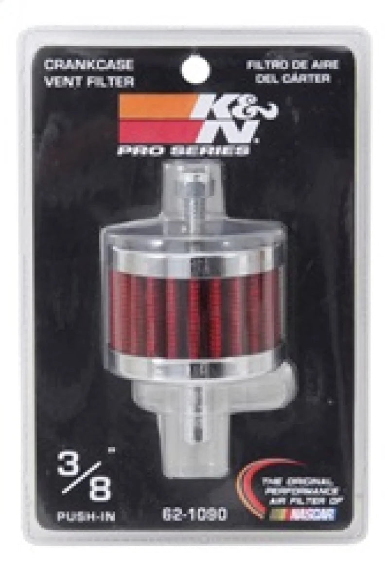 K&N Steel Base Crankcase Vent Filter 3/8in OD Tube  2in OD 1-1/2in Height - Additional View 5