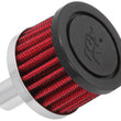 Load image into Gallery viewer, K&amp;N Steel Base Crankcase Vent Filter .625in Vent OD x 2in OD x 1.5in Height - Main Product View