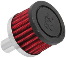 Load image into Gallery viewer, K&amp;N Steel Base Crankcase Vent Filter .625in Vent OD x 2in OD x 1.5in Height - Main Product View