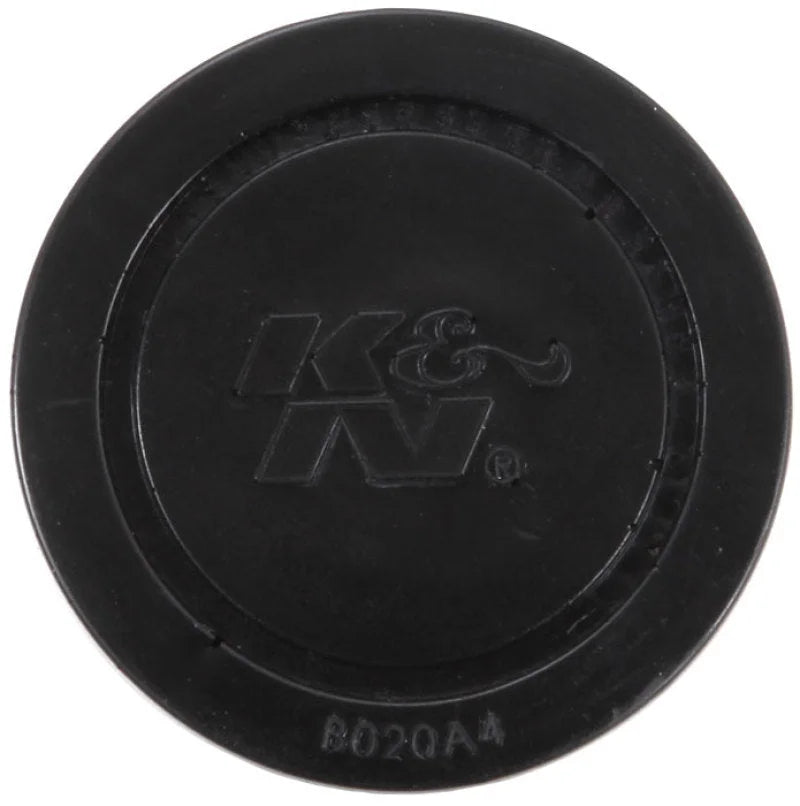 K&N Steel Base Crankcase Vent Filter .625in Vent OD x 2in OD x 1.5in Height - Side View