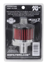 Load image into Gallery viewer, K&amp;N Steel Base Crankcase Vent Filter .625in Vent OD x 2in OD x 1.5in Height - Additional View 6