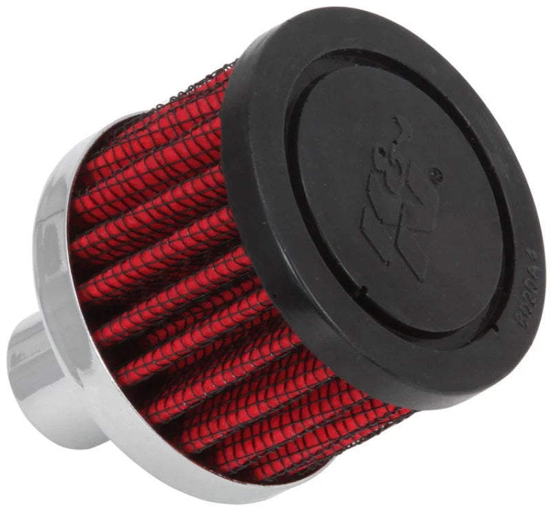 K&N Steel Base Crankcase Vent Filter .75in Vent OD x 2in OD x 1.5in Height - Main Product View