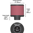 Load image into Gallery viewer, K&amp;N Steel Base Crankcase Vent Filter .75in Vent OD x 2in OD x 1.5in Height - Side View