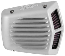 Load image into Gallery viewer, K&amp;N Street Metal Intake System 08-16 Harley Davidson Shaker Silver H/D Touring Models - Side View