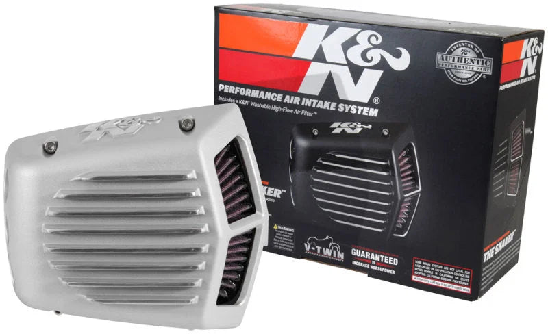 K&N Street Metal Intake System - Shaker Touring 2017 Silver Intake System-Harley Davidson - Additional View 7