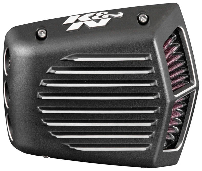 K&N Street Metal Intake System Shaker for 2017 Harley Davidson Touring - Side View