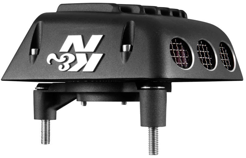 K&N Street Metal Intake System Shaker for 2017 Harley Davidson Touring - Back View