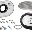 Load image into Gallery viewer, K&amp;N Street Metal Intake System Side Draft Dyna/Softail Silver Intake System-Harley Davidson - Installation View