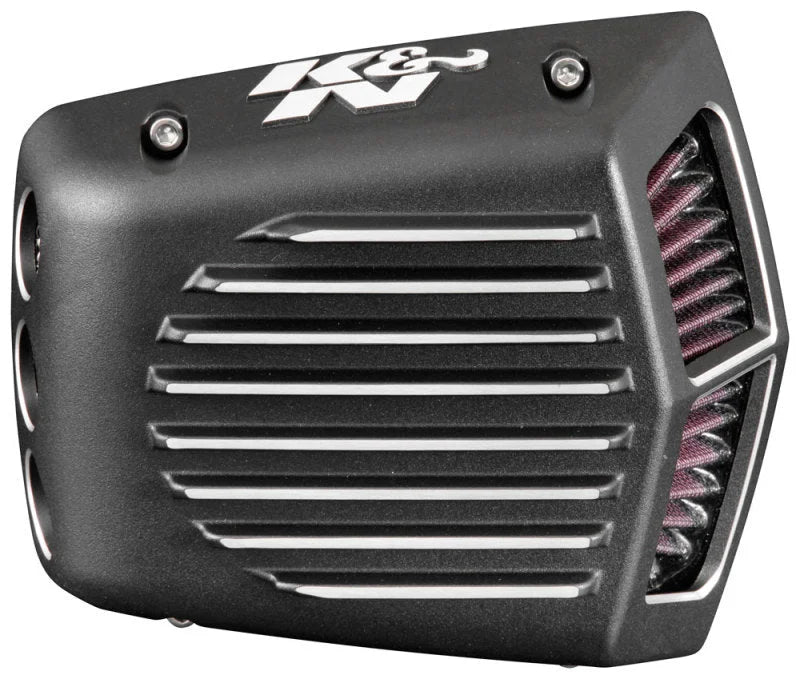 K&N Street Metal Intake System for 01-16 Harley Davidson Softail/Dyna - Shaker Black - Main Product View