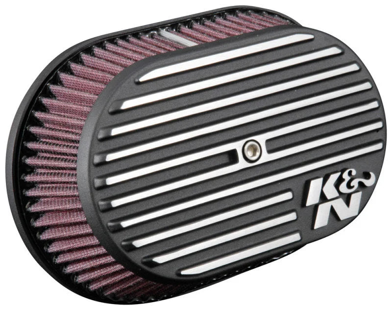 K&N Street Metal Intake System for 02-06 Harley Davidson Road King F/I 88cl Side Draft Dyna/Softail - Back View