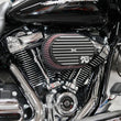 Load image into Gallery viewer, K&amp;N Street Metal Intake System for 12-16 Harley Davidson Road King 103cl Side Draft Touring - Installation View
