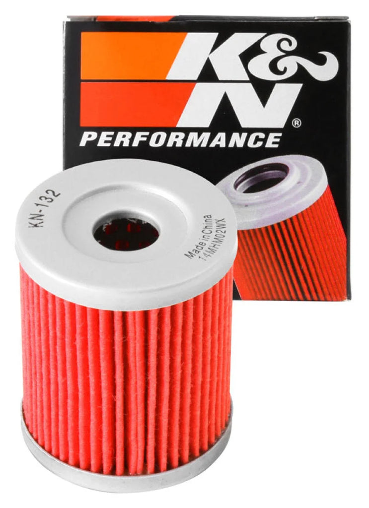 K&N Suzuki / Arctic Cat / Kawasaki / Yamaha 1.75in OD x 2.125in H Oil Filter - Installation View