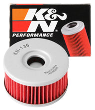 Load image into Gallery viewer, K&amp;N Suzuki / Betamotor 2.375in OD x 1.25in H Oil Filter - Installation View