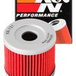 Load image into Gallery viewer, K&amp;N Suzuki / Hyosung 1.75in OD x .5in ID x 1.563in H Oil Filter - Installation View